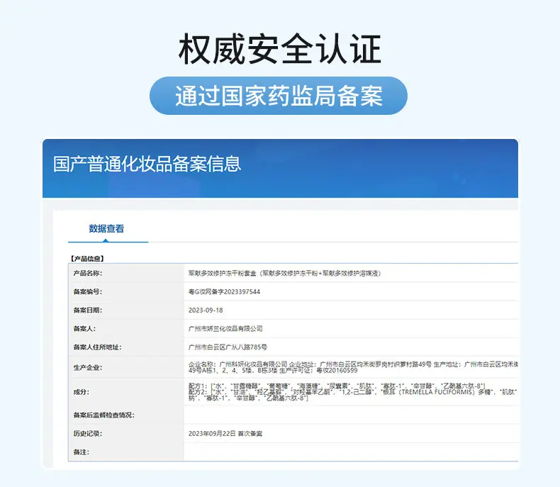 JunXian Multi-Repair Lyophilized Powder Set
