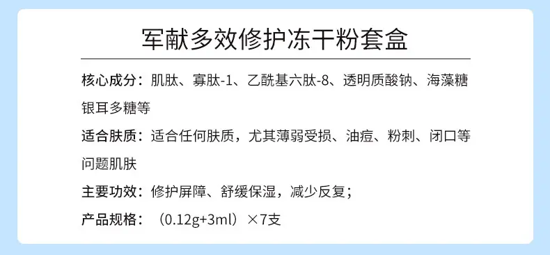 JunXian Multi-Repair Lyophilized Powder Set